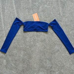 That’s so Fetch Blue Cropped Off The Shoulder Top